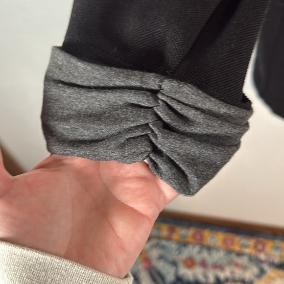 Skies are Blue Black Contrast Scrunch Cuff Knit Blazer Size 3X - Picture 5 of 9